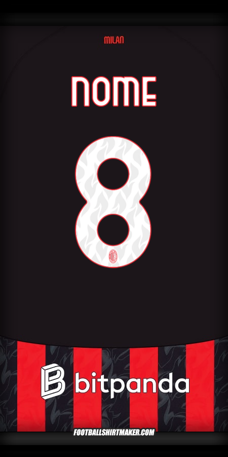Camisola AC Milan 2025/2026 -  nome - 8