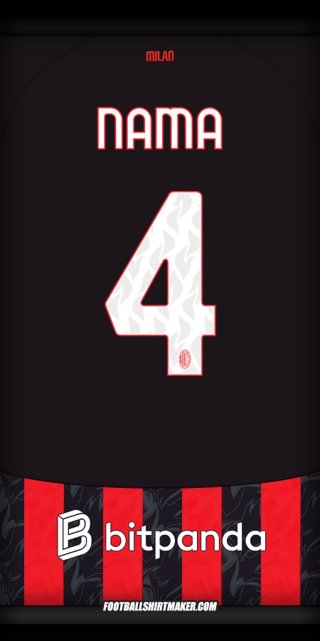 Jersey AC Milan 2025/2026 -  nama - 4
