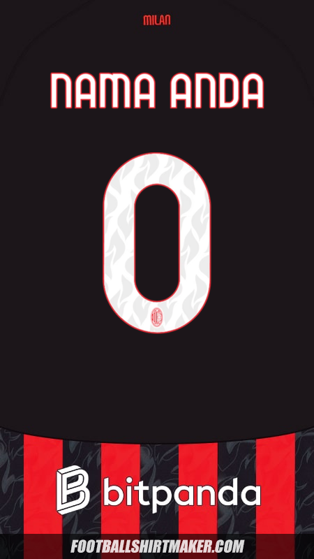 Jersey AC Milan 2025/2026 -  nama anda - 0