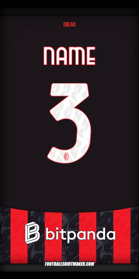 Shirt AC Milan 2025/2026 -  name - 3