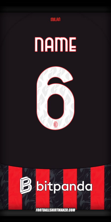 Shirt AC Milan 2025/2026 -  name - 6