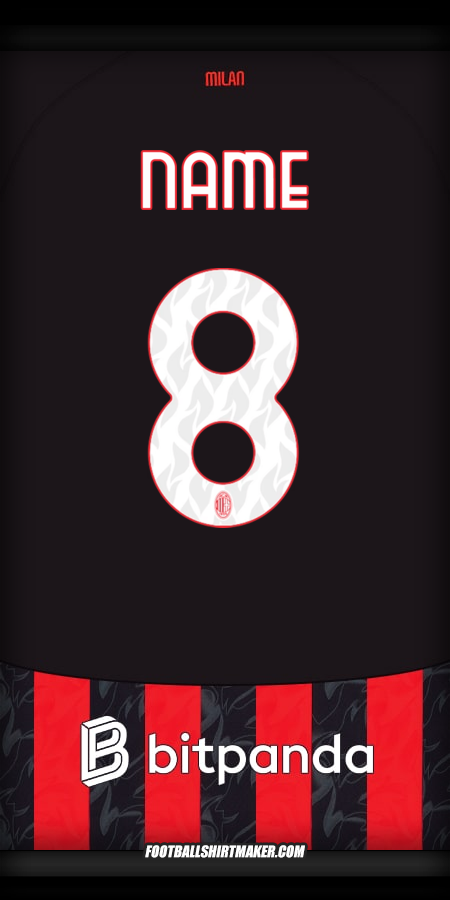 Jersey AC Milan 2025/2026 -  name - 8