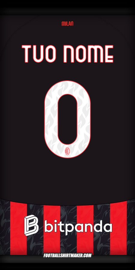 Maglia AC Milan 2025/2026 -  tuo nome - 0