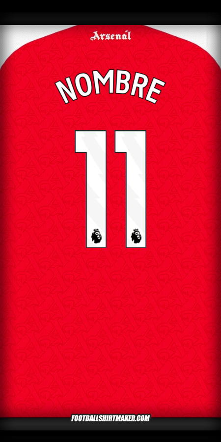 Jersey Arsenal 2025/2026 -  nombre - 11