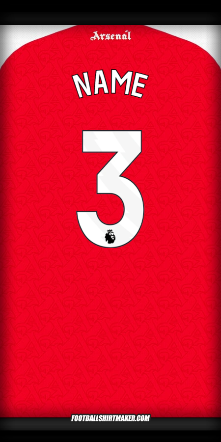 Jersey Arsenal 2025/2026 -  name - 3