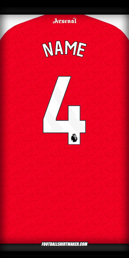 Jersey Arsenal 2025/2026 -  name - 4