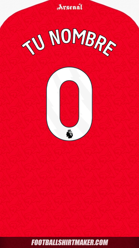 Jersey Arsenal 2025/2026 -  tu nombre - 0