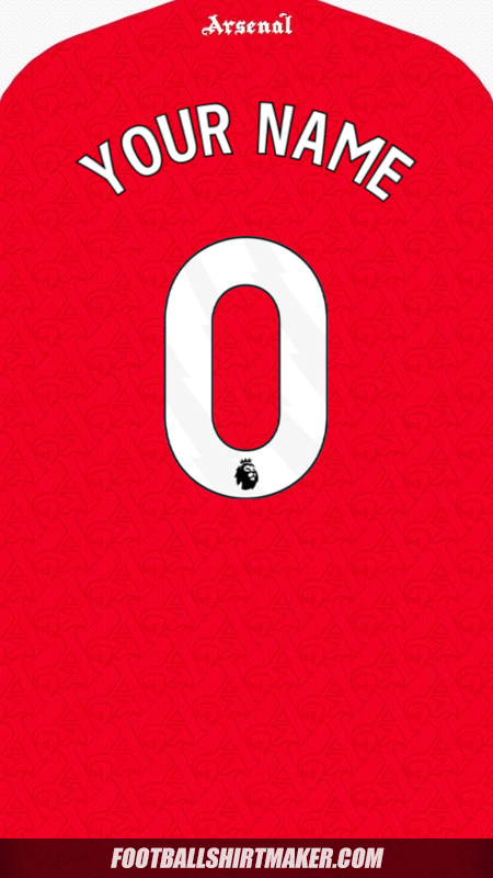 Jersey Arsenal 2025/2026 -  your name - 0