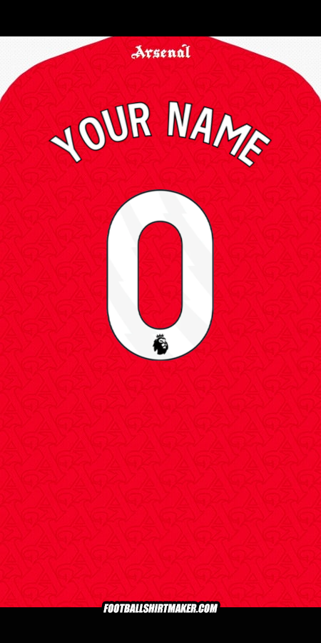 Shirt Arsenal 2025/2026 -  your name - 0