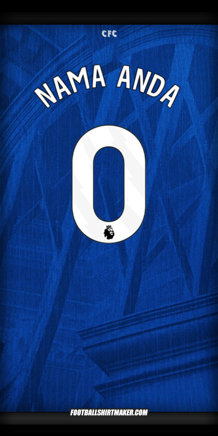 Jersey Chelsea 2025/2026 -  nama anda - 0