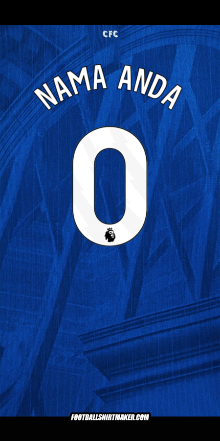 Jersey Chelsea 2025/2026 -  nama anda - 0