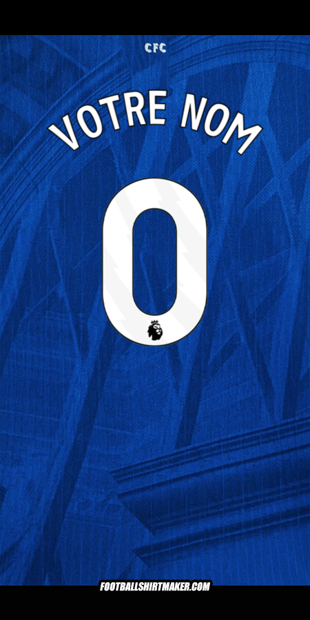 Maillot Chelsea 2025/2026 -  votre nom - 0