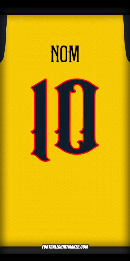 Maillot Équateur Centenaire 2025 -  nom - 10