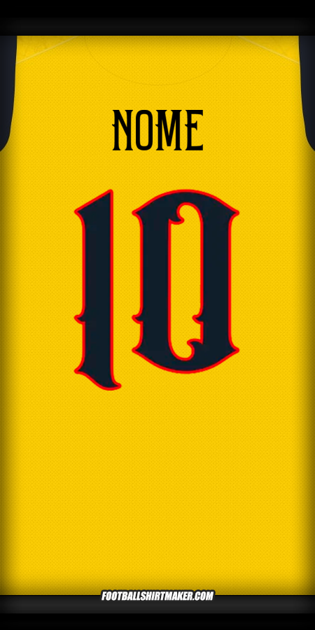 Maglia Ecuador Centenario 2025 -  nome - 10