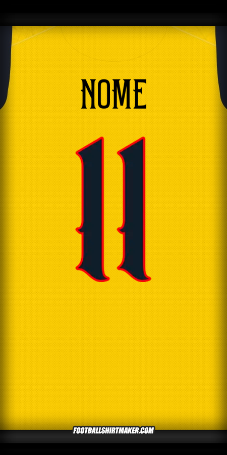 Camisola Equador Centenário 2025 -  nome - 11