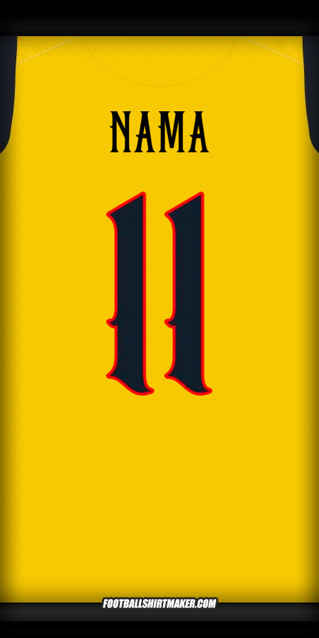 Jersey Ekuador Centennial 2025 -  nama - 11
