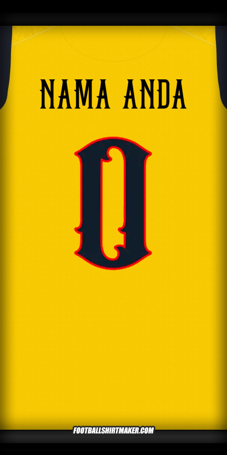 Jersey Ekuador 2025 Centenario -  nama anda - 0