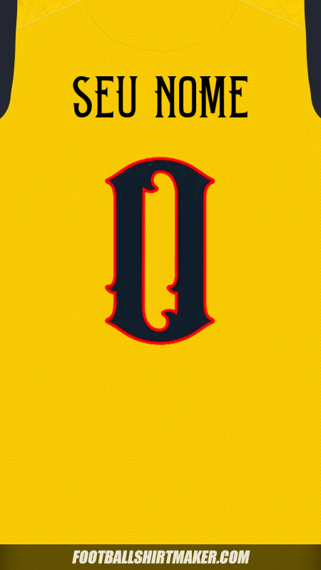 Camisa Equador 2025 Centenario -  seu nome - 0