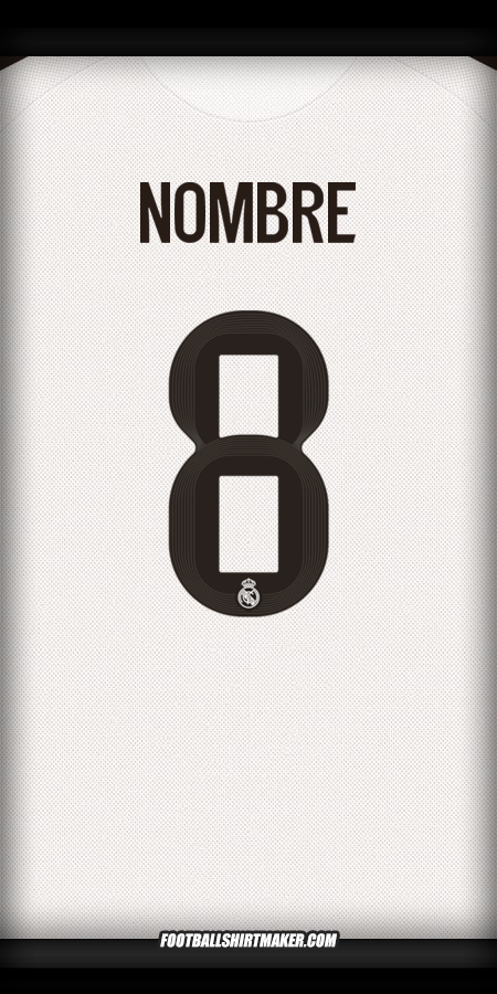 Jersey Real Madrid CF Cup 2025/2026 -  nombre - 8
