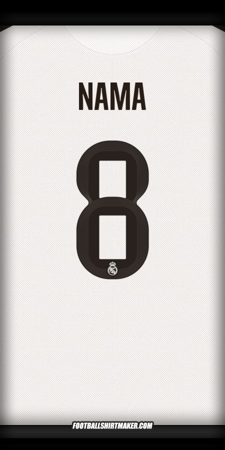 Jersey Real Madrid CF Cup 2025/2026 -  nama - 8