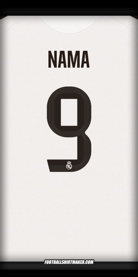Jersey Real Madrid CF Cup 2025/2026 -  nama - 9