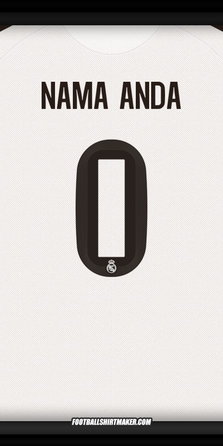 Jersey Real Madrid CF 2025/2026 Cup -  nama anda - 0
