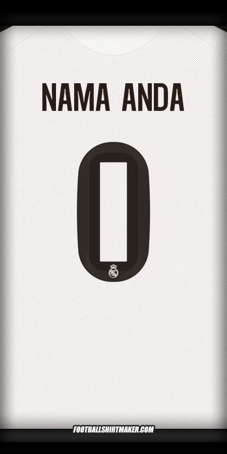 Jersey Real Madrid CF Cup 2025/2026 -  nama anda - 0