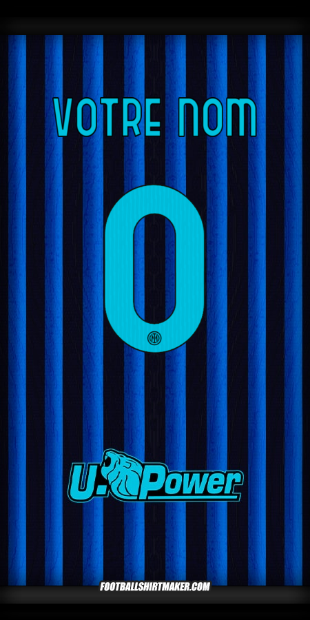 Maillot Inter 2025/2026 -  votre nom - 0