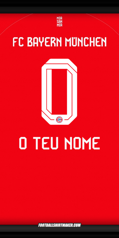 Camisola FC Bayern Munchen 2025/2026 -  o teu nome - 0