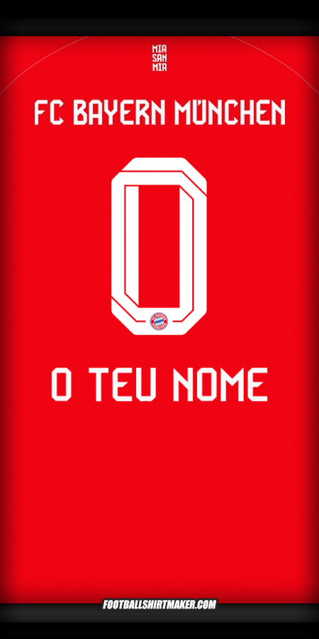 Camisola FC Bayern Munchen 2025/2026 -  o teu nome - 0