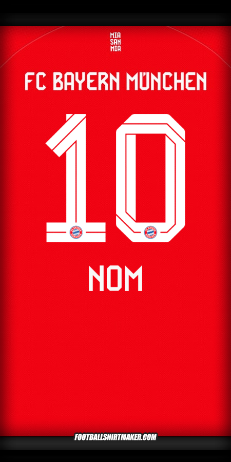 Maillot FC Bayern Munchen 2025/2026 -  nom - 10