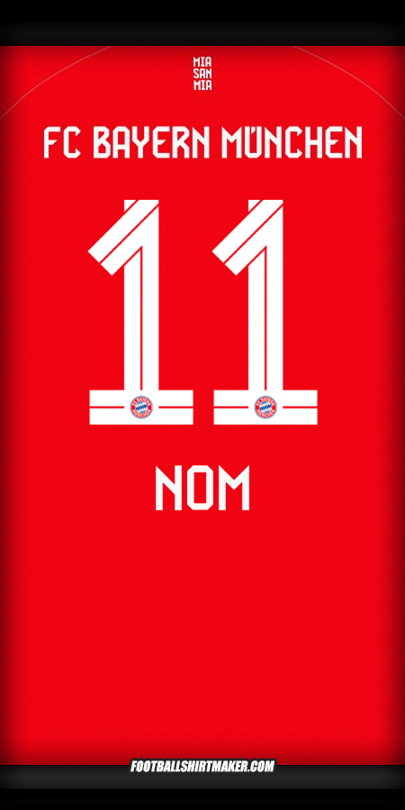 Maillot FC Bayern Munchen 2025/2026 -  nom - 11