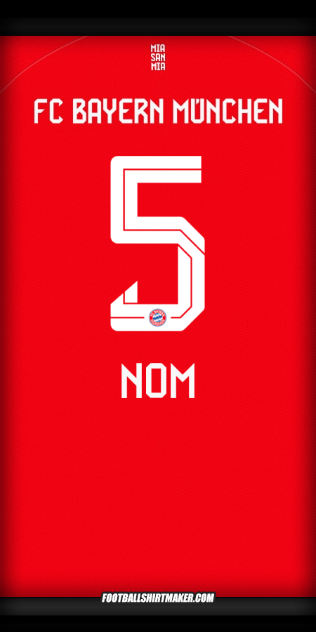 Maillot FC Bayern Munchen 2025/2026 -  nom - 5
