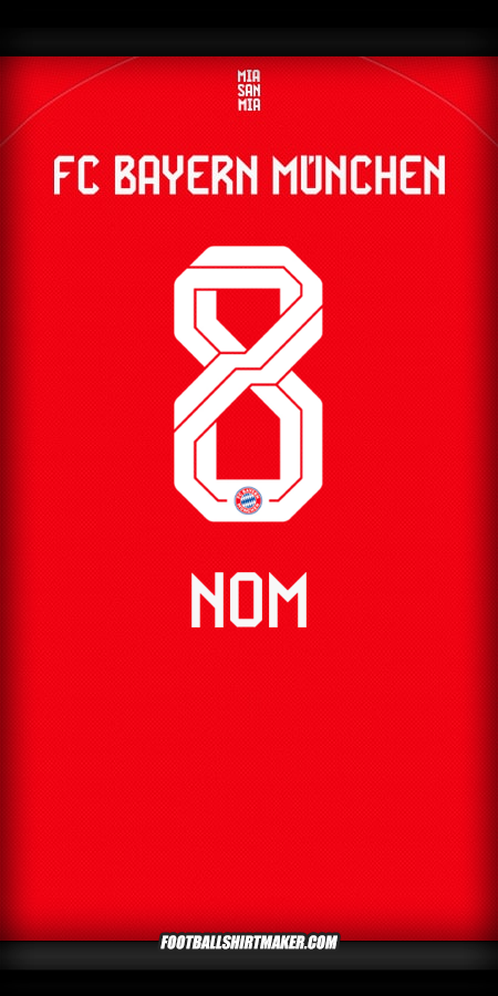 Maillot FC Bayern Munchen 2025/2026 -  nom - 8