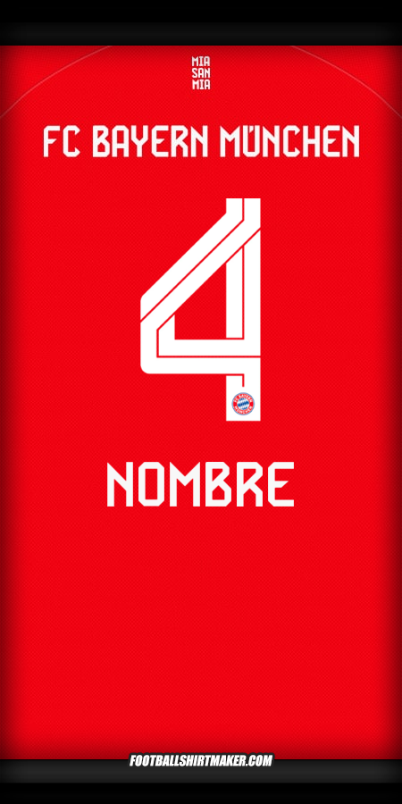 Jersey FC Bayern Munchen 2025/2026 -  nombre - 4