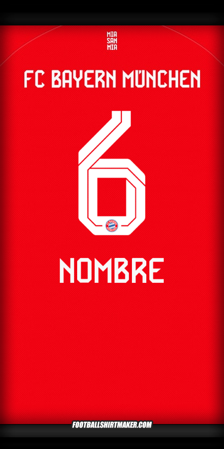Jersey FC Bayern Munchen 2025/2026 -  nombre - 6