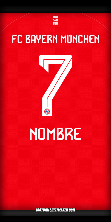 Jersey FC Bayern Munchen 2025/2026 -  nombre - 7