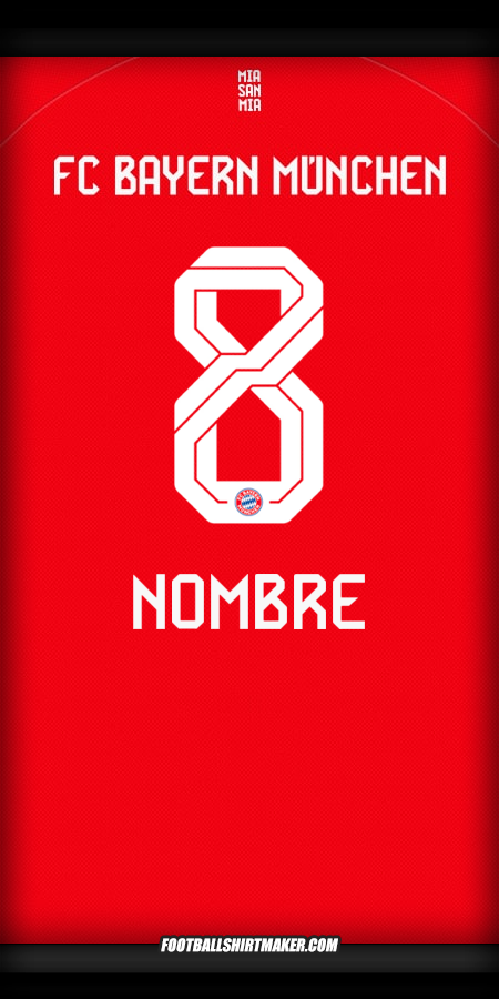 Jersey FC Bayern Munchen 2025/2026 -  nombre - 8