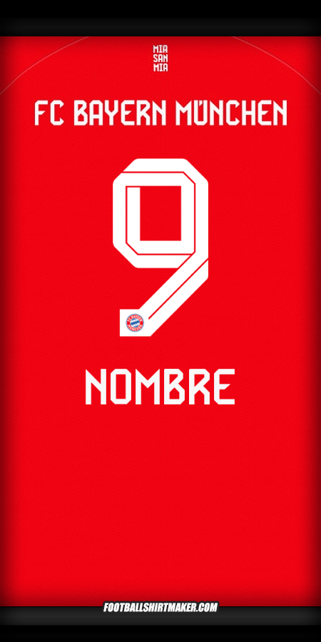 Camiseta FC Bayern Munchen 2025/2026 -  nombre - 9