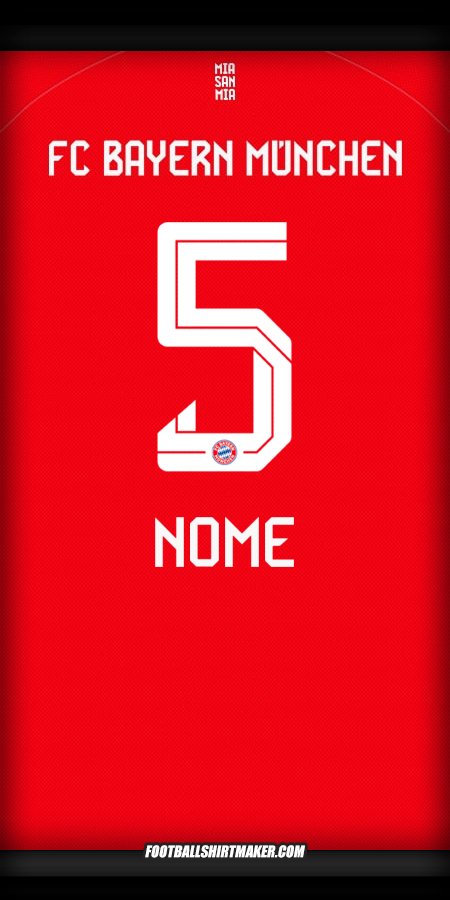 Camisola FC Bayern Munchen 2025/2026 -  nome - 5