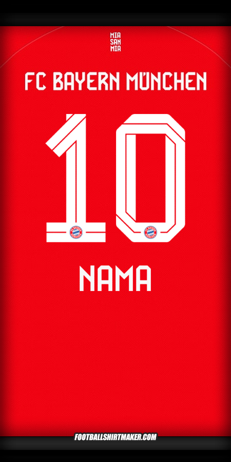 Jersey FC Bayern Munchen 2025/2026 -  nama - 10