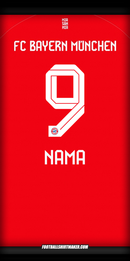 Jersey FC Bayern Munchen 2025/2026 -  nama - 9