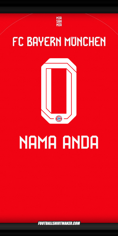 Jersey FC Bayern Munchen 2025/2026 -  nama anda - 0