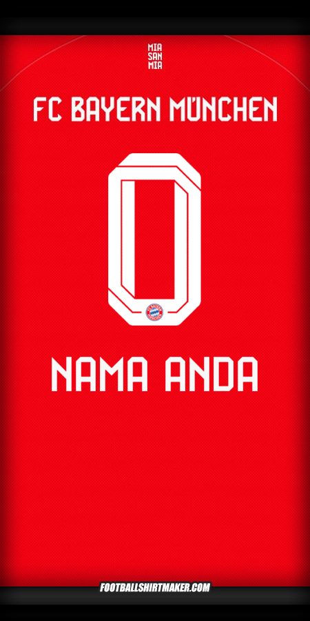 Jersey FC Bayern Munchen 2025/2026 -  nama anda - 0