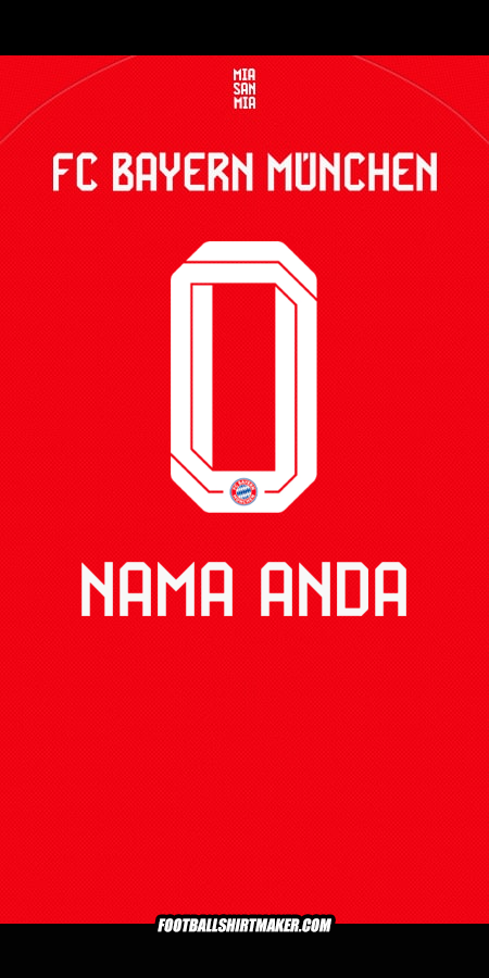 Jersey FC Bayern Munchen 2025/2026 -  nama anda - 0