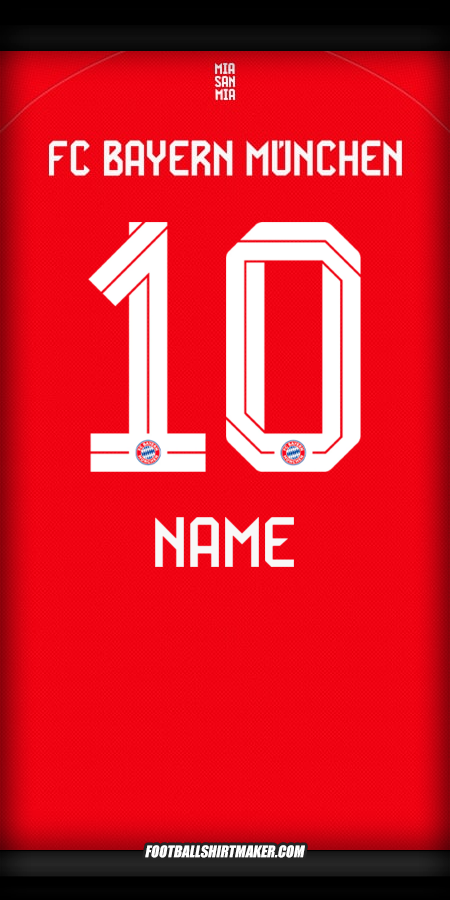 Trikot FC Bayern Munchen 2025/2026 -  name - 10