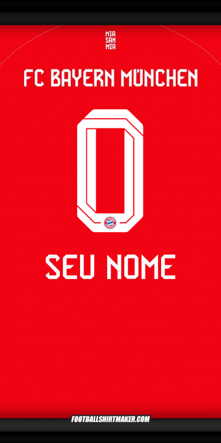 Camisa FC Bayern Munchen 2025/2026 -  seu nome - 0