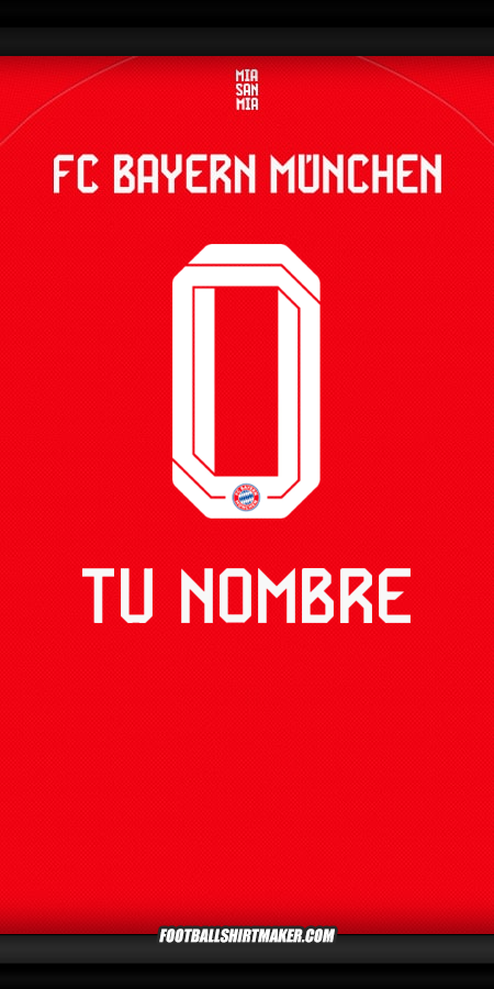 Jersey FC Bayern Munchen 2025/2026 -  tu nombre - 0