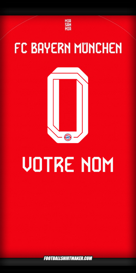Maillot FC Bayern Munchen 2025/2026 -  votre nom - 0