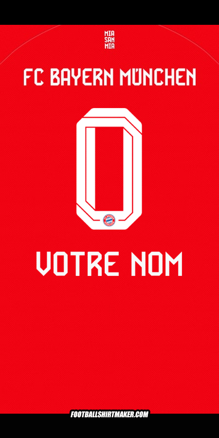 Maillot FC Bayern Munchen 2025/2026 -  votre nom - 0